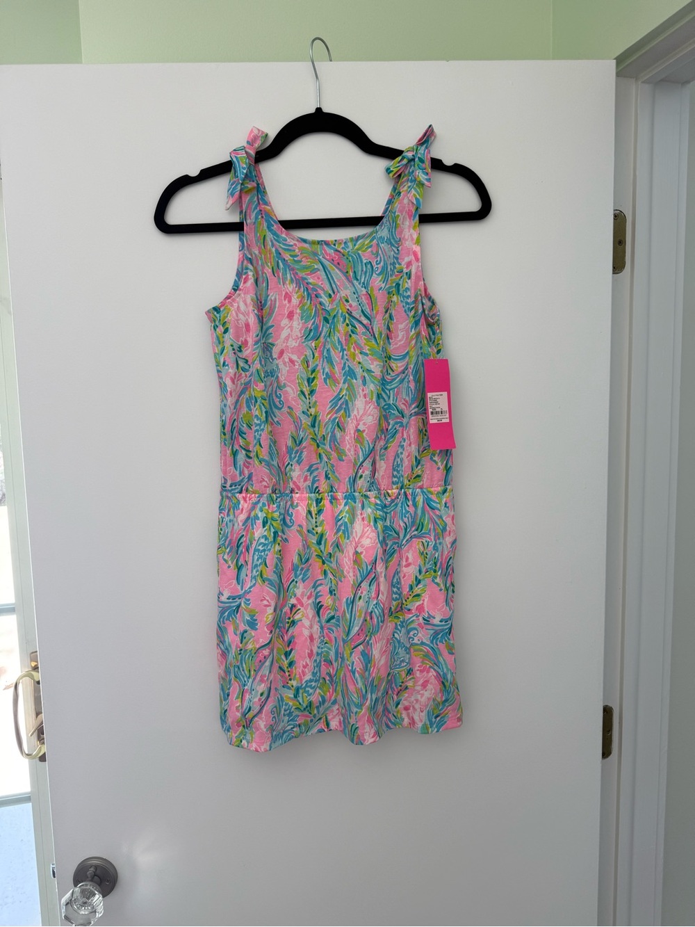 Lilly Pulitzer Multicolor Tropical Print Dress in Pink, Aqua & Green